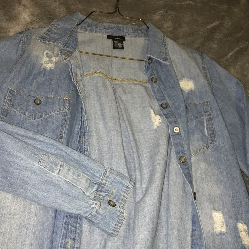 Distressed Denim Jacket ✨
